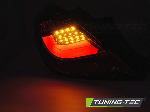 LED Lightbar Design Rückleuchten für Opel Corsa D (3-Türer) 06-14 rot/klar